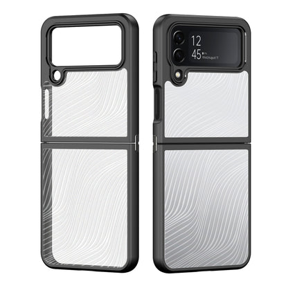 For Samsung Galaxy Z Flip4 5G DUX DUCIS Aimo Series TPU + PC Frosted Feel Phone Case(Black) - Galaxy Z Flip4 5G Cases by DUX DUCIS | Online Shopping South Africa | PMC Jewellery | Buy Now Pay Later Mobicred