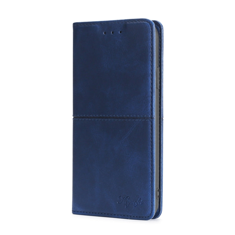 For Blackview A52 Cow Texture Magnetic Horizontal Flip Leather Phone Case(Blue) - More Brand by PMC Jewellery | Online Shopping South Africa | PMC Jewellery | Buy Now Pay Later Mobicred