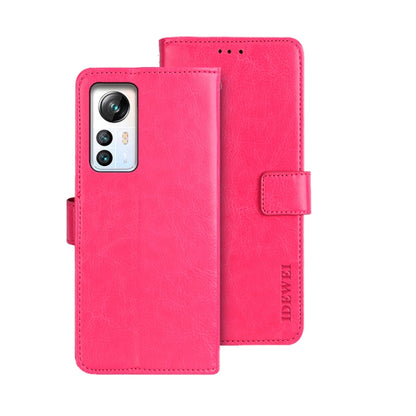 For Blackview A85 idewei Crazy Horse Texture Leather Phone Case with Holder(Rose Red) - More Brand by idewei | Online Shopping South Africa | PMC Jewellery | Buy Now Pay Later Mobicred