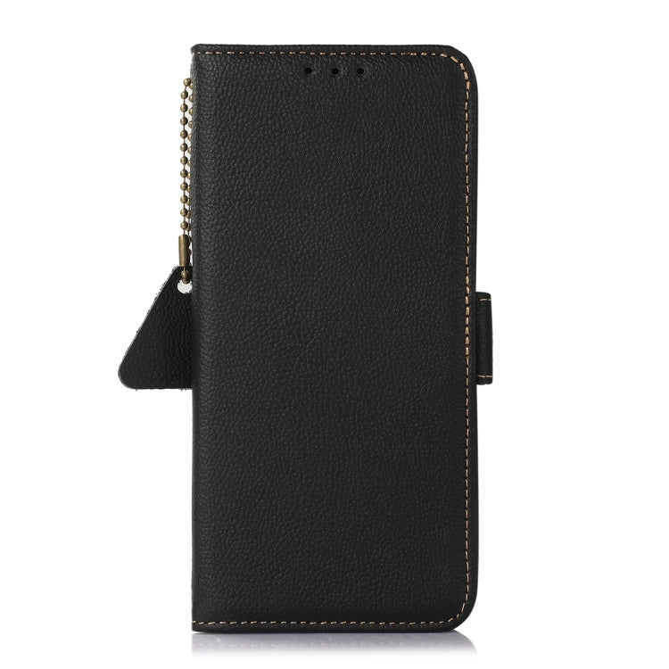 For Xiaomi Redmi K70 Pro Side-Magnetic TJ Genuine Leather RFID Phone Case(Black) - K70 Pro Cases by PMC Jewellery | Online Shopping South Africa | PMC Jewellery | Buy Now Pay Later Mobicred