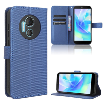 For Doogee X97 / X97 Pro Diamond Texture Leather Phone Case(Blue) - Doogee Cases by PMC Jewellery | Online Shopping South Africa | PMC Jewellery | Buy Now Pay Later Mobicred