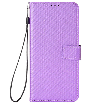 For Doogee X97 / X97 Pro Diamond Texture Leather Phone Case(Purple) - Doogee Cases by PMC Jewellery | Online Shopping South Africa | PMC Jewellery | Buy Now Pay Later Mobicred