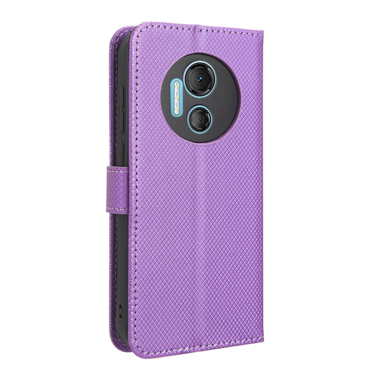 For Doogee X97 / X97 Pro Diamond Texture Leather Phone Case(Purple) - Doogee Cases by PMC Jewellery | Online Shopping South Africa | PMC Jewellery | Buy Now Pay Later Mobicred