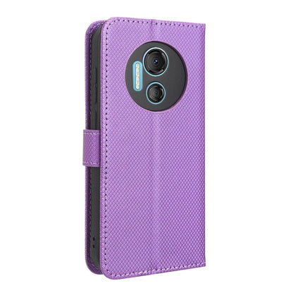 For Doogee X97 / X97 Pro Diamond Texture Leather Phone Case(Purple) - Doogee Cases by PMC Jewellery | Online Shopping South Africa | PMC Jewellery | Buy Now Pay Later Mobicred