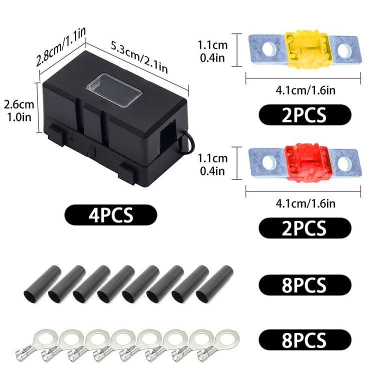 4 in 1 ANS-H Car Fuse Holder Fuse Box, Current:30/40A - Fuse by PMC Jewellery | Online Shopping South Africa | PMC Jewellery | Buy Now Pay Later Mobicred