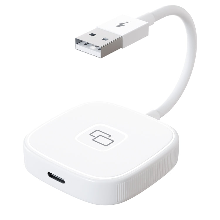 THT-020-7 USB + USB-C / Type-C Carplay Mirror Adapter for iPhone(White) - Terminal connectors by PMC Jewellery | Online Shopping South Africa | PMC Jewellery | Buy Now Pay Later Mobicred