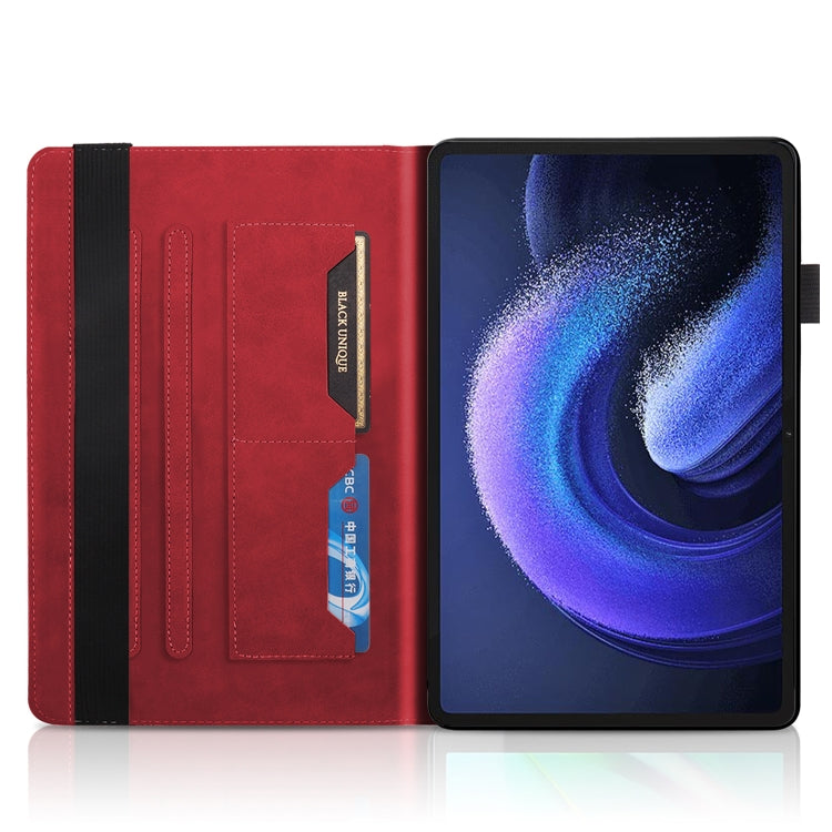 For Xiaomi Pad 6 / Pad 6 Pro Life Tree Series Horizontal Flip Leather Tablet Case(Red) - More Tablet Cases by PMC Jewellery | Online Shopping South Africa | PMC Jewellery | Buy Now Pay Later Mobicred