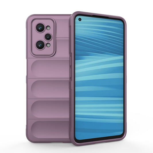 For Realme GT2 Magic Shield TPU + Flannel Phone Case(Purple) - Realme Cases by PMC Jewellery | Online Shopping South Africa | PMC Jewellery | Buy Now Pay Later Mobicred