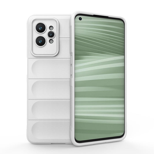 For Realme GT2 Pro Magic Shield TPU + Flannel Phone Case(White) - Realme Cases by PMC Jewellery | Online Shopping South Africa | PMC Jewellery | Buy Now Pay Later Mobicred