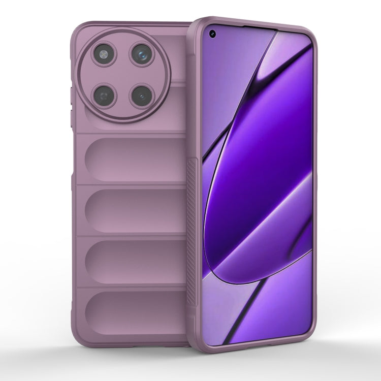 For Realme 11 4G Global Magic Shield TPU + Flannel Phone Case(Purple) - Realme Cases by PMC Jewellery | Online Shopping South Africa | PMC Jewellery | Buy Now Pay Later Mobicred