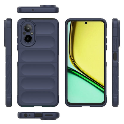 For Realme C67 4G Global Magic Shield TPU + Flannel Phone Case(Dark Blue) - Realme Cases by PMC Jewellery | Online Shopping South Africa | PMC Jewellery | Buy Now Pay Later Mobicred