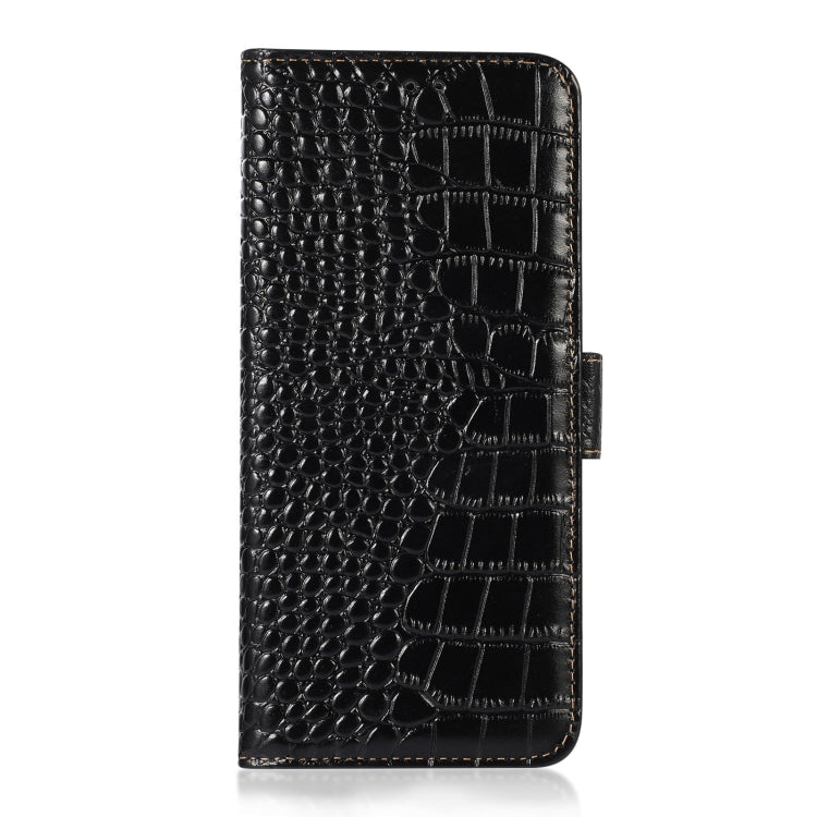 For Samsung Galaxy S24+ Crocodile Top Layer Cowhide Leather Phone Case(Black) - Galaxy Phone Cases by PMC Jewellery | Online Shopping South Africa | PMC Jewellery | Buy Now Pay Later Mobicred