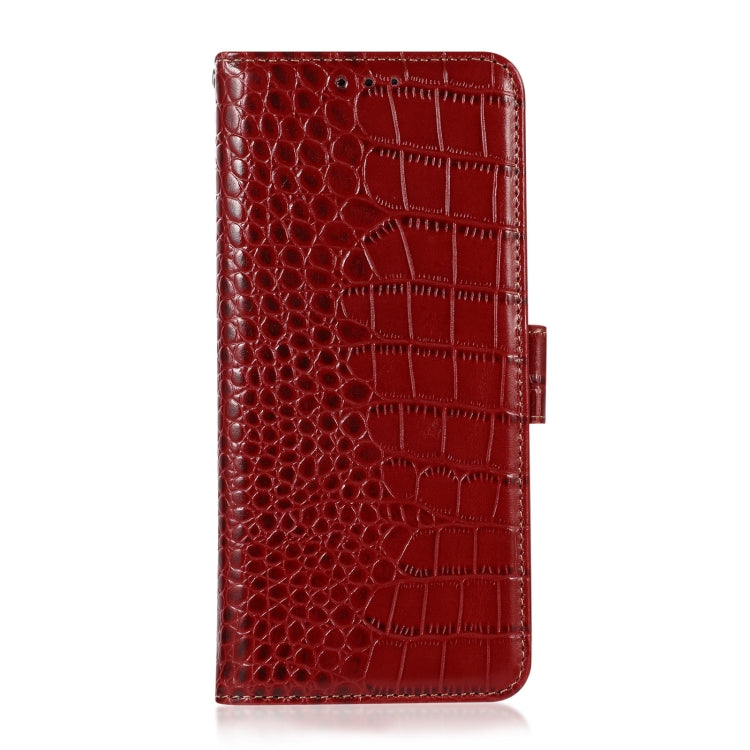 For Samsung Galaxy S24+ Crocodile Top Layer Cowhide Leather Phone Case(Red) - Galaxy Phone Cases by PMC Jewellery | Online Shopping South Africa | PMC Jewellery | Buy Now Pay Later Mobicred