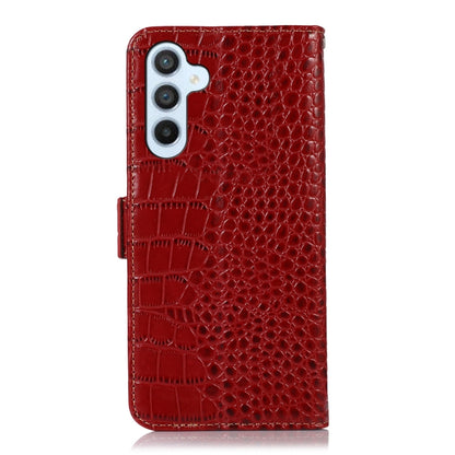 For Samsung Galaxy S24+ Crocodile Top Layer Cowhide Leather Phone Case(Red) - Galaxy Phone Cases by PMC Jewellery | Online Shopping South Africa | PMC Jewellery | Buy Now Pay Later Mobicred