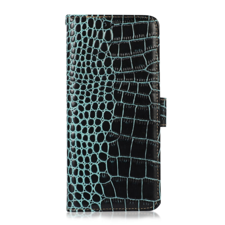 For Samsung Galaxy S24 Ultra Crocodile Top Layer Cowhide Leather Phone Case(Green) - Galaxy Phone Cases by PMC Jewellery | Online Shopping South Africa | PMC Jewellery | Buy Now Pay Later Mobicred