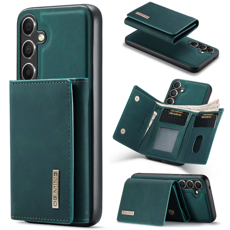 For Samsung Galaxy S24+ 5G DG.MING M1 Series 3-Fold Multi Card Wallet + Magnetic Phone Case(Green) - Galaxy S24+ 5G Cases by DG.MING | Online Shopping South Africa | PMC Jewellery | Buy Now Pay Later Mobicred