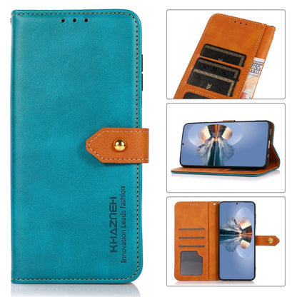 For Xiaomi Redmi 13C KHAZNEH Cowhide Texture Flip Leather Phone Case(Blue) - 13C Cases by PMC Jewellery | Online Shopping South Africa | PMC Jewellery | Buy Now Pay Later Mobicred