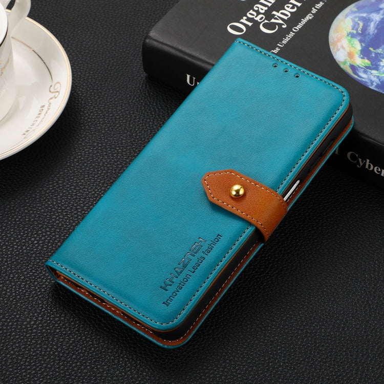 For Xiaomi Redmi K70E / POCO X6 Pro KHAZNEH Cowhide Texture Flip Leather Phone Case(Blue) - K70E Cases by PMC Jewellery | Online Shopping South Africa | PMC Jewellery | Buy Now Pay Later Mobicred