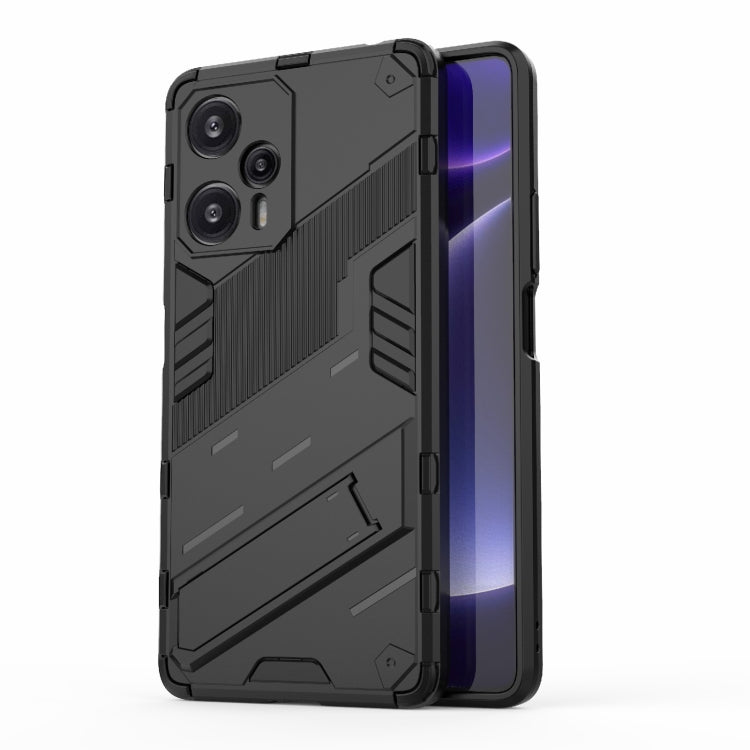 For Xiaomi Redmi Note 12 Turbo 5G Punk Armor 2 in 1 PC + TPU Phone Case(Black) - Xiaomi Cases by PMC Jewellery | Online Shopping South Africa | PMC Jewellery | Buy Now Pay Later Mobicred