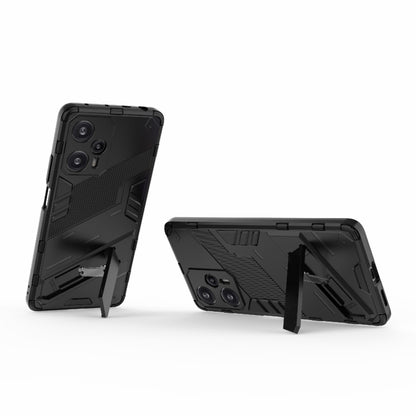 For Xiaomi Redmi Note 12 Turbo 5G Punk Armor 2 in 1 PC + TPU Phone Case(Black) - Xiaomi Cases by PMC Jewellery | Online Shopping South Africa | PMC Jewellery | Buy Now Pay Later Mobicred