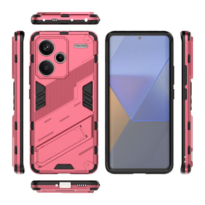 For Xiaomi Redmi Note 13 Pro Punk Armor 2 in 1 PC + TPU Phone Case(Light Red) - Note 13 Pro Cases by PMC Jewellery | Online Shopping South Africa | PMC Jewellery | Buy Now Pay Later Mobicred