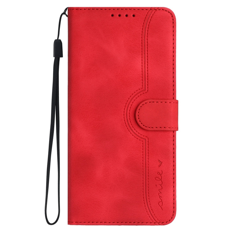 For Xiaomi Redmi 13C Heart Pattern Skin Feel Leather Phone Case(Red) - 13C Cases by PMC Jewellery | Online Shopping South Africa | PMC Jewellery | Buy Now Pay Later Mobicred