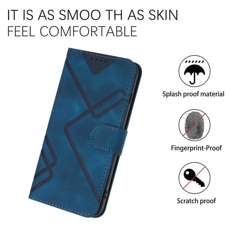 For Google Pixel 9 Line Pattern Skin Feel Leather Phone Case(Royal Blue) - Google Cases by PMC Jewellery | Online Shopping South Africa | PMC Jewellery | Buy Now Pay Later Mobicred