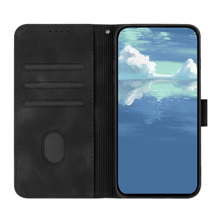 For Google Pixel 9 Line Pattern Skin Feel Leather Phone Case(Black) - Google Cases by PMC Jewellery | Online Shopping South Africa | PMC Jewellery | Buy Now Pay Later Mobicred