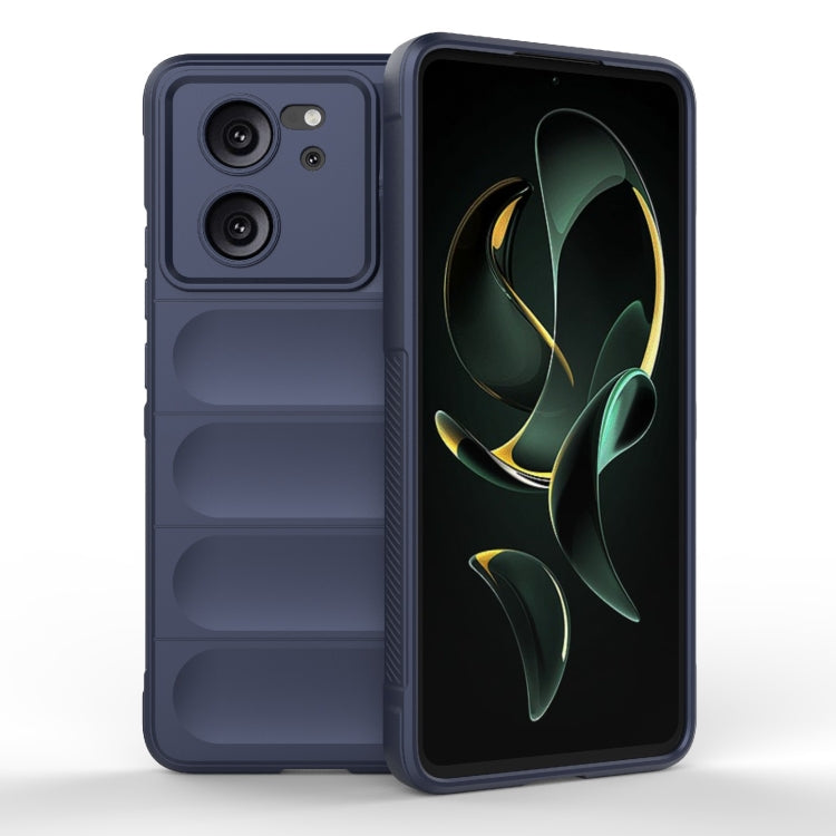 For Xiaomi Redmi K60 Ultra Magic Shield TPU + Flannel Phone Case(Dark Blue) - Redmi K60 Ultra Cases by PMC Jewellery | Online Shopping South Africa | PMC Jewellery | Buy Now Pay Later Mobicred