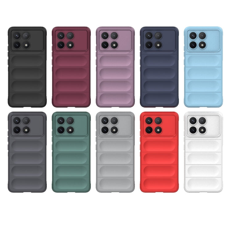 For Xiaomi Redmi K70 / K70 Pro 5G Magic Shield TPU + Flannel Phone Case(Grey) - K70 Pro Cases by PMC Jewellery | Online Shopping South Africa | PMC Jewellery | Buy Now Pay Later Mobicred