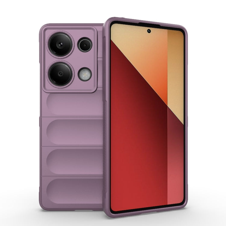 For Xiaomi Redmi Note 13 Pro 4G Global Magic Shield TPU + Flannel Phone Case(Purple) - Note 13 Pro Cases by PMC Jewellery | Online Shopping South Africa | PMC Jewellery | Buy Now Pay Later Mobicred