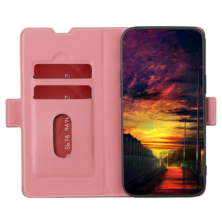 For Huawei Pura 70 Ultra 5G Twill Texture Side Button Leather Phone Case(Pink) - Huawei Cases by PMC Jewellery | Online Shopping South Africa | PMC Jewellery | Buy Now Pay Later Mobicred