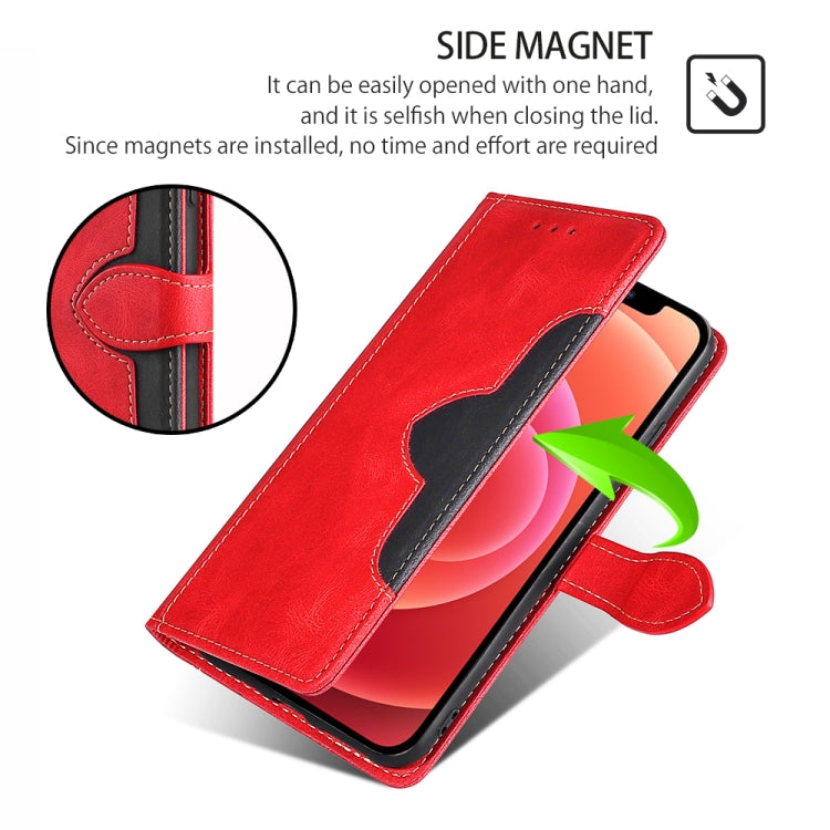 For Huawei Pura 70 5G Skin Feel Magnetic Buckle Leather Phone Case(Red) - Huawei Cases by PMC Jewellery | Online Shopping South Africa | PMC Jewellery | Buy Now Pay Later Mobicred