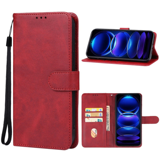 For Xiaomi Redmi Note 12R Pro Leather Phone Case(Red) - Xiaomi Cases by PMC Jewellery | Online Shopping South Africa | PMC Jewellery | Buy Now Pay Later Mobicred