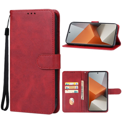 For Xiaomi Redmi Note 13 Pro+ Leather Phone Case(Red) - Xiaomi Cases by PMC Jewellery | Online Shopping South Africa | PMC Jewellery | Buy Now Pay Later Mobicred