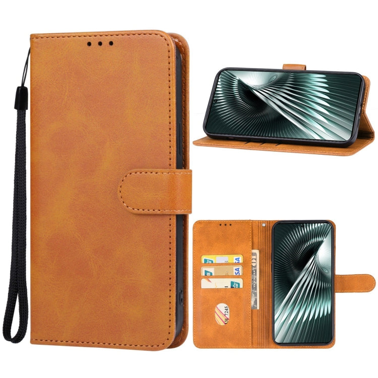 For Xiaomi Redmi Turbo 3 Leather Phone Case(Brown) - Xiaomi Cases by PMC Jewellery | Online Shopping South Africa | PMC Jewellery | Buy Now Pay Later Mobicred