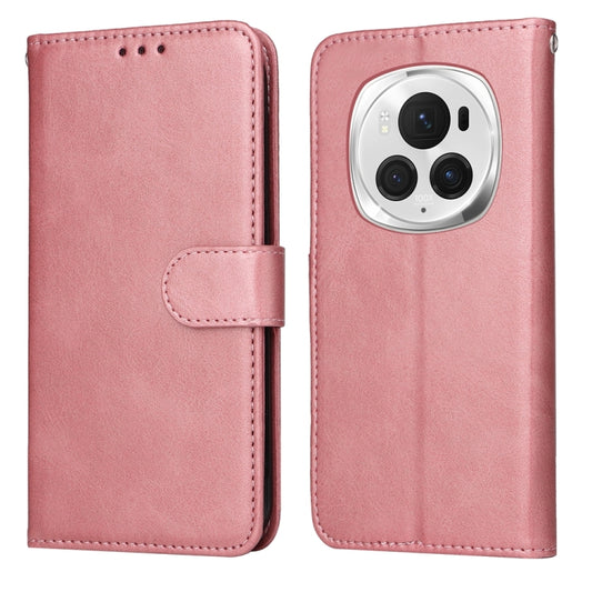 For Honor Magic6 Pro Classic Calf Texture Flip Leather Phone Case(Rose Gold) - Honor Cases by PMC Jewellery | Online Shopping South Africa | PMC Jewellery | Buy Now Pay Later Mobicred