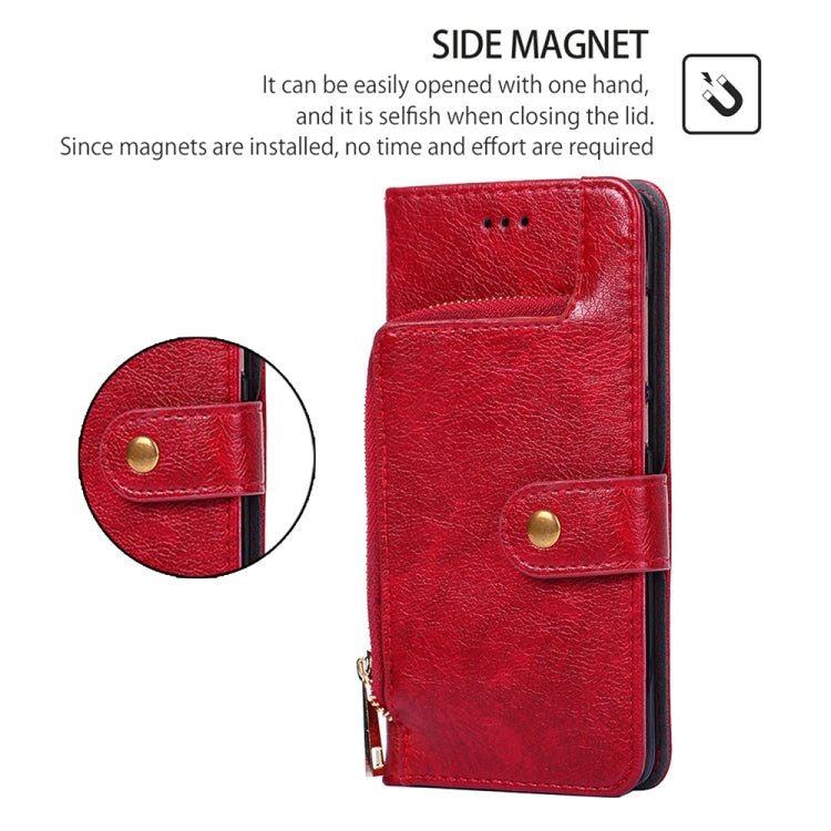 For Huawei Pura 70 Ultra 5G Zipper Bag Leather Phone Case(Red) - Huawei Cases by PMC Jewellery | Online Shopping South Africa | PMC Jewellery | Buy Now Pay Later Mobicred