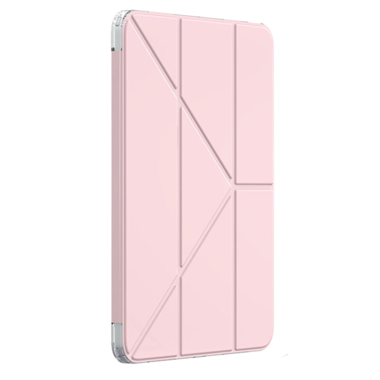 For iPad Air 11 2024 Mutural Deformation Stand Smart Leather Tablet Case(Pink) - iPad Air 11 2024 Cases by Mutural | Online Shopping South Africa | PMC Jewellery | Buy Now Pay Later Mobicred