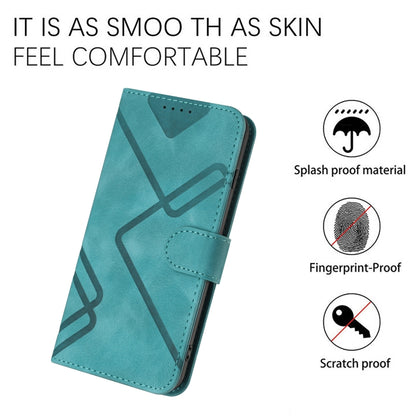 For Xiaomi 14 Pro Line Pattern Skin Feel Leather Phone Case(Light Blue) - 14 Pro Cases by PMC Jewellery | Online Shopping South Africa | PMC Jewellery | Buy Now Pay Later Mobicred