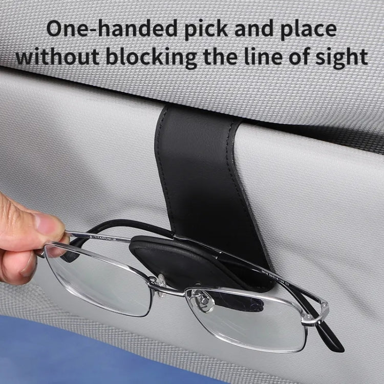 Car Sun Visor Glasses Holder Multifunctional Card Clip Storage Rack(Pink) - Sunglasses & Glasses Clips by PMC Jewellery | Online Shopping South Africa | PMC Jewellery | Buy Now Pay Later Mobicred