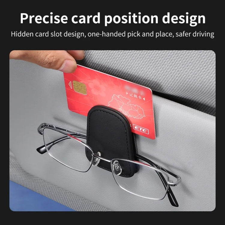 Car Sun Visor Glasses Holder Multifunctional Card Clip Storage Rack(Blue) - Sunglasses & Glasses Clips by PMC Jewellery | Online Shopping South Africa | PMC Jewellery | Buy Now Pay Later Mobicred