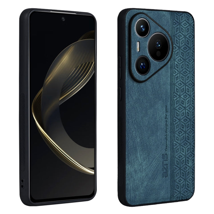 For Huawei Pura 70 AZNS 3D Embossed Skin Feel Phone Case(Dark Green) - Huawei Cases by AZNS | Online Shopping South Africa | PMC Jewellery | Buy Now Pay Later Mobicred