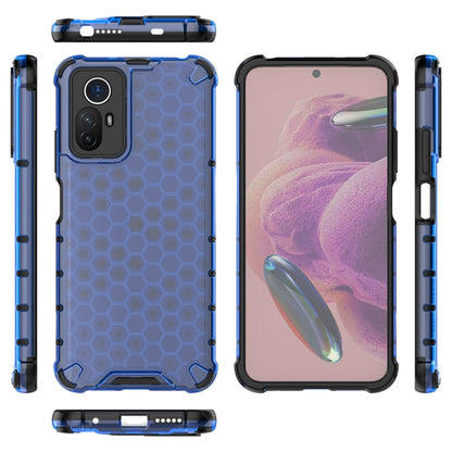 For Xiaomi Note 12S 4G Global Shockproof Honeycomb PC + TPU Phone Case(Blue) - Xiaomi Cases by PMC Jewellery | Online Shopping South Africa | PMC Jewellery | Buy Now Pay Later Mobicred