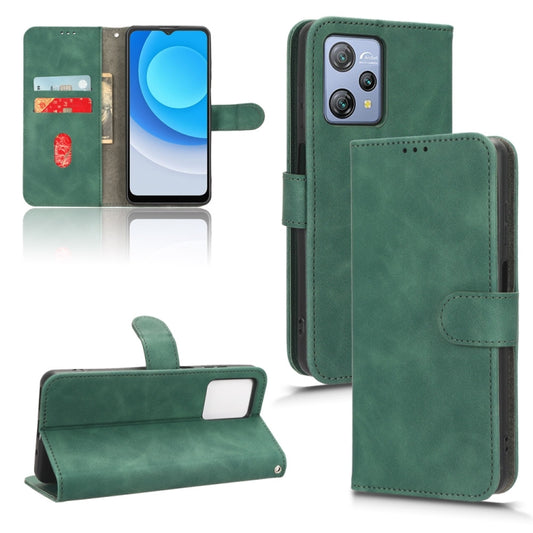 For Blackview A53 Pro Skin Feel Magnetic Flip Leather Phone Case(Green) - More Brand by PMC Jewellery | Online Shopping South Africa | PMC Jewellery | Buy Now Pay Later Mobicred