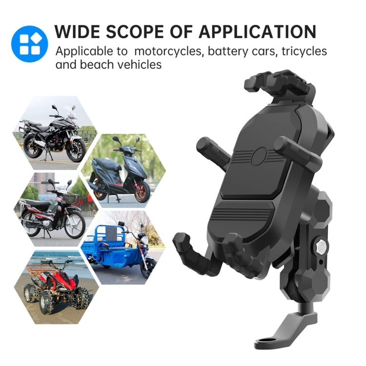 WUPP CS-1848A1 Motorcycle Shock Absorption Riding Phone Holder, Style:Rearview Mirror Type - Holder by WUPP | Online Shopping South Africa | PMC Jewellery | Buy Now Pay Later Mobicred