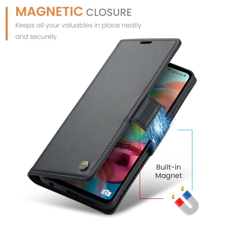 For Samsung Galaxy A71 4G CaseMe 023 Butterfly Buckle Litchi Texture RFID Anti-theft Leather Phone Case(Black) - Galaxy Phone Cases by CaseMe | Online Shopping South Africa | PMC Jewellery | Buy Now Pay Later Mobicred