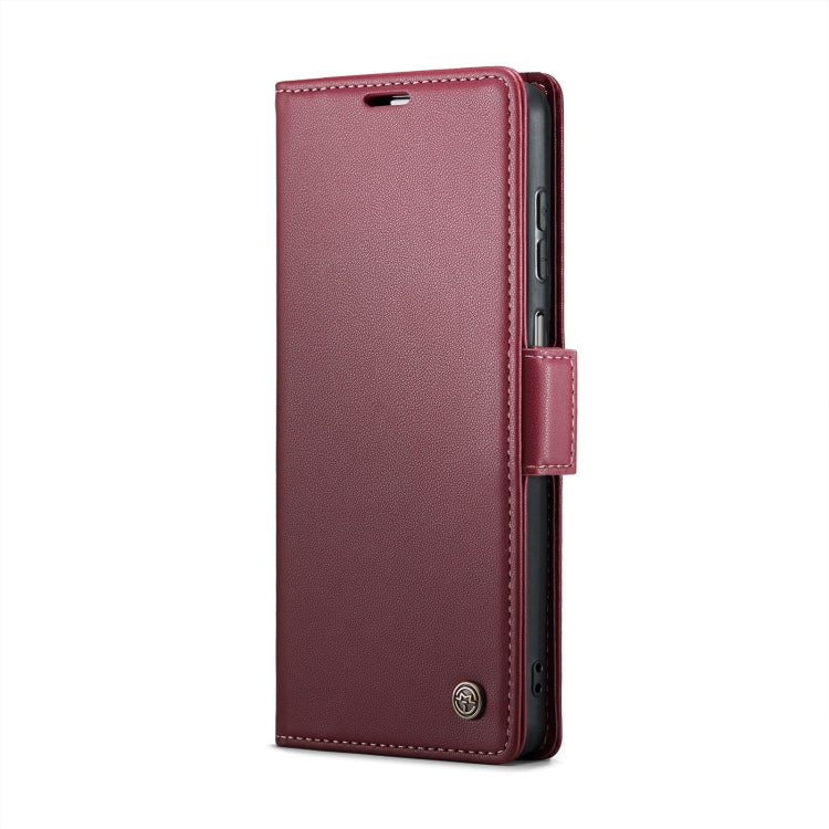 For Samsung Galaxy A13 4G/5G/A04s/A04/M13 5G CaseMe 023 Butterfly Buckle Litchi Texture RFID Anti-theft Leather Phone Case(Wine Red) - Galaxy Phone Cases by CaseMe | Online Shopping South Africa | PMC Jewellery | Buy Now Pay Later Mobicred