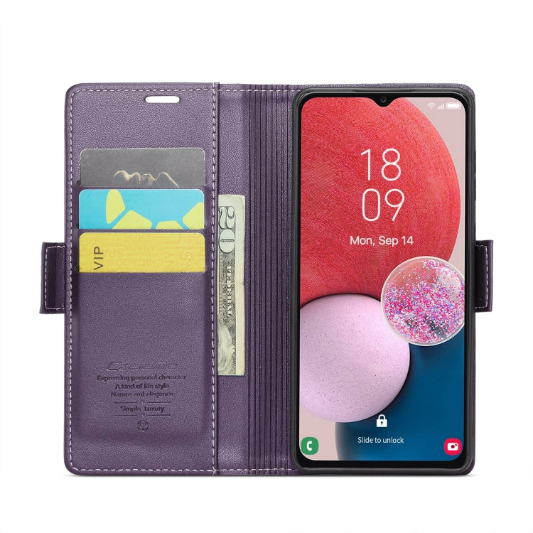 For Samsung Galaxy A13 4G/5G/A04s/A04/M13 5G CaseMe 023 Butterfly Buckle Litchi Texture RFID Anti-theft Leather Phone Case(Pearly Purple) - Galaxy Phone Cases by CaseMe | Online Shopping South Africa | PMC Jewellery | Buy Now Pay Later Mobicred