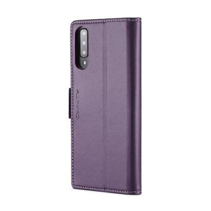 For Samsung Galaxy A70/A70s CaseMe 023 Butterfly Buckle Litchi Texture RFID Anti-theft Leather Phone Case(Pearly Purple) - Galaxy Phone Cases by CaseMe | Online Shopping South Africa | PMC Jewellery | Buy Now Pay Later Mobicred